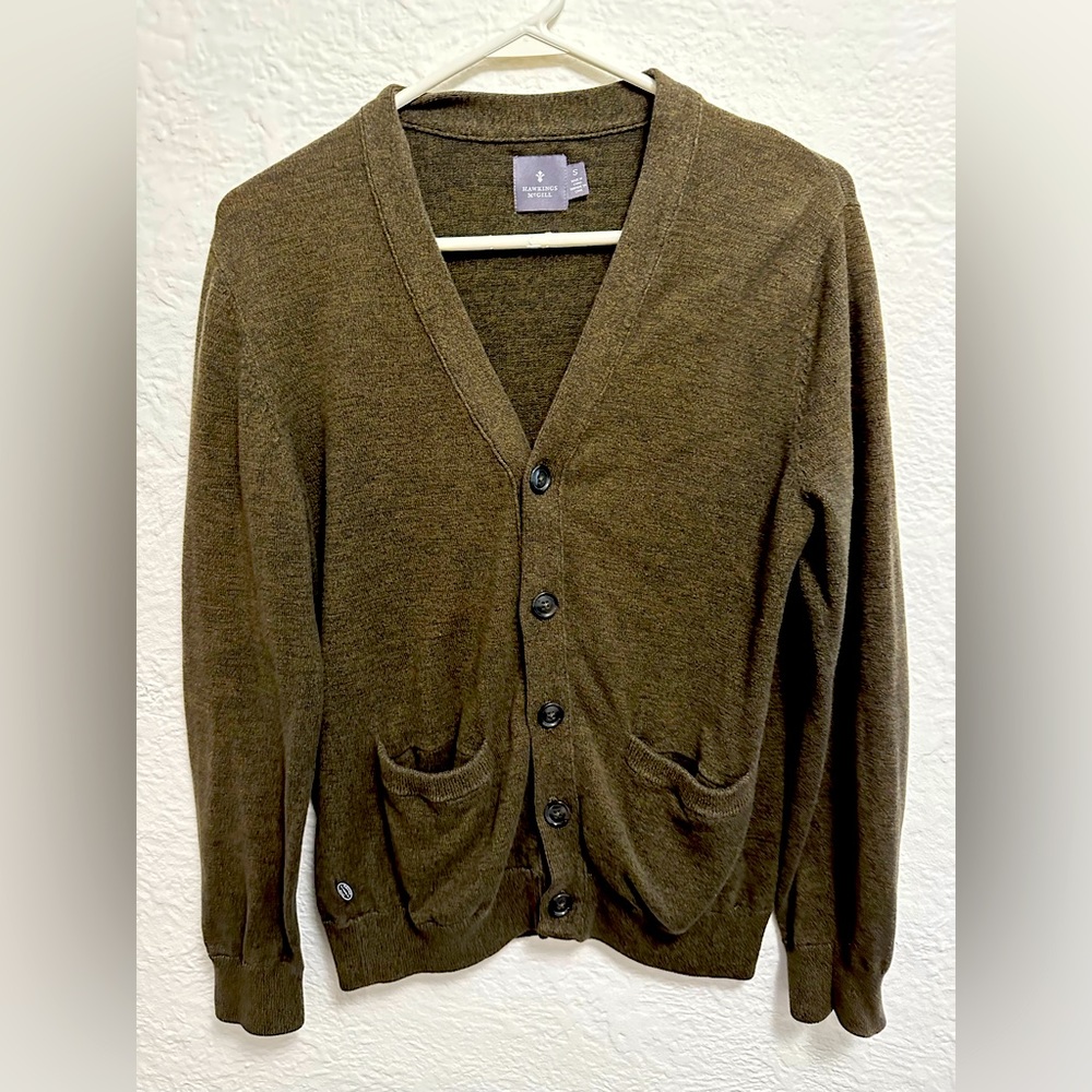 Unisex Green Cardigan Hawkings McGill - Small